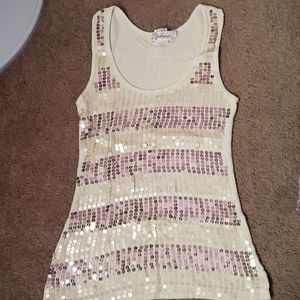 *2/$15* Gold Sequin Tank